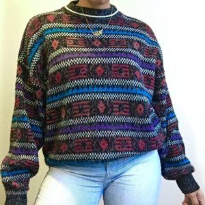 VINTAGE 1980s McGregor Striped Pullover Sweater